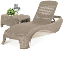 Keter Atlantic kerti nyugágy set Corfu asztallal