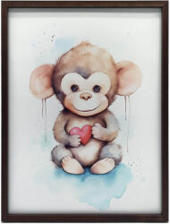  KERET FALI PLAKÁT MAJOM SZÍV MOTIFULÁSSAL 50x70 CM