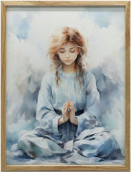  VÁSZFESTÉS ANGYAL IMÁJA KERET NÉLKÜL 70x100 CM PREMIUM