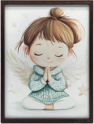  Vászon Festmény A Falra Kisangyal Imája 50x70 Cm Keret Nélkül