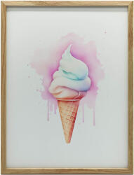  KERET FALI PLAKÁT SÖTÉTBARNA SZIVÁRVÁNY GYERMEK FAGYI 50x70 CM