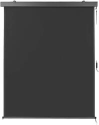  Behúzható függőleges napellenző, UV -ellenálló, kézi működés, Szürke 160 cm x 250 cm