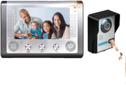 Vezetékes videó ajtó telefonrendszer, 7 hüvelykes színes képernyő, éjszakai látáskamera, CT801FA11