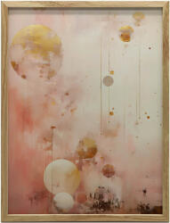  KERET FALI PLAKÁT ARANY ÁLMOK SÖTÉTBARNA 70x100 CM MATT PAPÍR