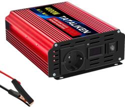  Inverter, tiszta szinuszhullám, LED kijelző, 4000W EU, Európa, 12V50Hz