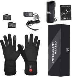  Fűtött kesztyű télre, 3 fűtési beállítás, újratölthető akkumulátor, Fűtött kesztyű SW04-A, XXS