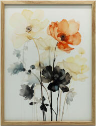  VÁSZON FESTMÉNY VIRÁG SZIMFÓNIA Akvarell KERET NÉLKÜL 50x70 CM