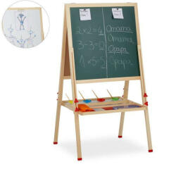  Fa Kétfunkciós Rajz- és Mágnestábla - Gyerekeknek - Állítható Magasság