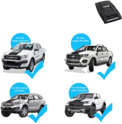  Bonneet Scoop Hood burkolat, kompatibilis a Ford Rangerrel, ABS anyaggal, matt fekete kivitelben, motorháztető