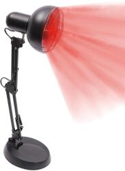  Infravörös hőlámpa, állítható magasság, 150W teljesítmény, Szürke fekete