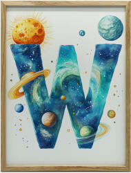  Plakát Falra Keretben W Betű Magic 70x100 Cm Fekete Keret