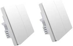 Intelligens falkapcsoló, Zigbee vezeték nélküli, nincs semleges, 2x nincs semleges 2Key