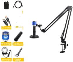 Digitális mikroszkóp, 48MP fotók, HDMI kimenet 1080p, Rendes konzolkészlet, 150x zoom lencse