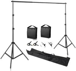  Háttérállvány, teleszkópos kialakítás, állítható méret, 2. teleszkópos készlet, 2600x3000