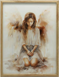  VÁSZONFESTMÉNY KERET NÉLKÜL ANGYAL TÉRDEZŐ SZELLEMI HARMÓNIA 50x70