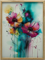  FALI PLAKÁT FEKETE ALUMÍNIUM KERETBEN MEZŐS VARÁZS 70x100 CM