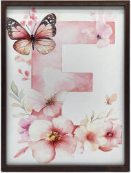  ALUMÍNIUM KERETES PLAKÁT FALRA, ARANY VIRÁGOS BETŰ E 60x90