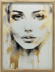  FAKERETES PLAKÁT FALRA SÖTÉTBARNA REJTSÉG PORTRÉ 50x70 CM