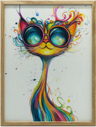  VÁSZONFESTMÉNY SZEMVEVEGES FALI CACCSÁHOZ PREMIUM VÁSZON 70x100