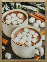  VÁSZON KÉP TÉLI ÖRÖM TÁJ TÉL KERET NÉLKÜL 50x70 CM