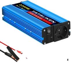  Inverter, tiszta szinuszhullám, nagy teljesítmény, 2200W, 12v 50Hz, 220-240V