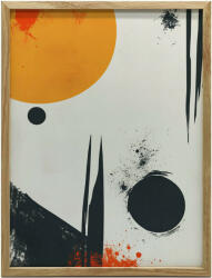  VÁSZON KÉP FALKOZMIKUS FORMÁHOZ KERETTEL 50x70 CM