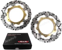  Féktárcsolt készlet, CNC teljes úszó kialakítás, könnyű alumínium konstrukció, Arany első lemez