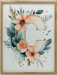  Vászon Kép Virágal és Levével Keret Nélkül 50x70 Cm Premium Vászon