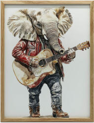  FAKERETES PLAKÁT FALRA SÖTÉTBARNA ELEFÁNT DALOM 70x100 CM