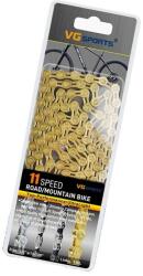  Kerékpár lánc, sebesség -velocidade, Half Hollow technológia, 11s El Titaniumgold