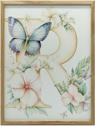  VÁSZON FESTMÉNY VIRÁG R BETŰ KERET NÉLKÜL PREMIUM VÁSZON 50x70