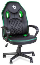 Bemada Gamer szék karfával - fekete / zöld - 71 x 53 cm / 53 x 47 cm