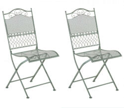 Kiran Antik Kert Szék Szett - 2 db - Zöld