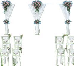  Teleszkópos esküvői háttérállvány, nagy teherbírású, 20 láb x 10 láb, XXL, Tejfehér