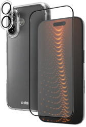 SBS set with D3O technology for iPhone 16 - case + glass screen and camera protector - transparent (TEKITD3OIP1661) - pcone