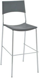  Genua bárszék lábtartóval rakásolható szürke - króm 10186808
