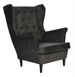  Gaja szárnyas szék lábtartóval Scandinavian Family Furniture barna dió