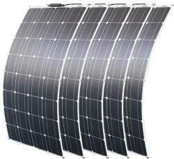  Hordozható napelem, rugalmas kialakítás, monokristályos szilícium, 500W napelem