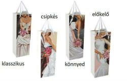 Leonardo Esküvői Italos Ajándéktáska - Papír - 25x12cm