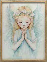  Pastelowy Anioł Modlitwy, 70x100 cm, rama aluminiowa czarna, papier matowy 230 gsm