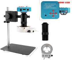  Digitális mikroszkóp, 38MP / 13MP felbontás, 130x nagyítás, 38MP készlet