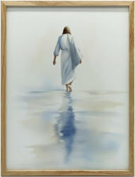  Jezus spacerujący po wodzie, 70x100 cm, rama aluminiowa czarna, papier matowy 230 gsm