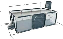  Babajáróka, tágas kialakítás, biztonságos aktivitási zóna, 231x128, 5x64cm