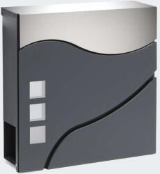  Wave Postaláda - Antracit-Ezüst - Újságtartóval