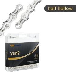  Kerékpár lánc, fél/teljes üreges kialakítás, ultra könnyű 116L, 12s EL ezüst