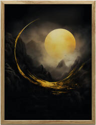  VÁSZON FESTMÉNY SÖTÉTSÉG ÉS FÉNY ZEN FALRA 70x100 CM