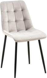 Loraville Gifford bársony étkezőszék szürke-fekete 324693