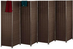  Bambusz Hatású Térelválasztó Paraván - 8 részes - 170x320 cm