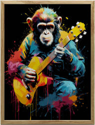  VÁSZONFESTMÉNY FALIMAJOMHOZ GItárral NAGY NAPPALI 70x100