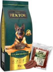 Hektor HEKTOR BALANCED Adult 15kg + WILD FARM marhahús filé 500g kutyakaják
